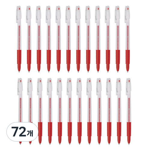 모나미 젤러펜 502 0.5mm, Red, 72개