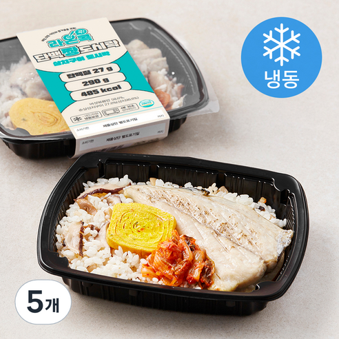 라온콕 단백짱 삼치구이 도시락 (냉동), 290g, 5개
