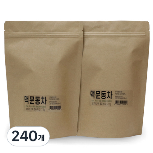 아이앤티 맥문동차 삼각티백, 1.2g, 240개