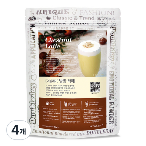 더블데이 밤밤 라떼 파우더, 800g, 1개입, 4개