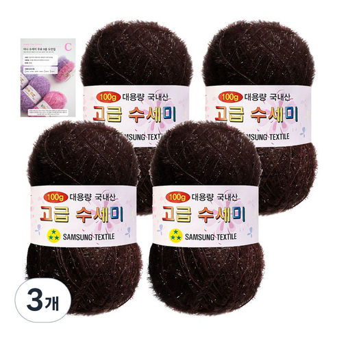 야나 대용량 수세미 100g x 4p + C 인쇄도안 8종 세트, 121 진밤, 3개