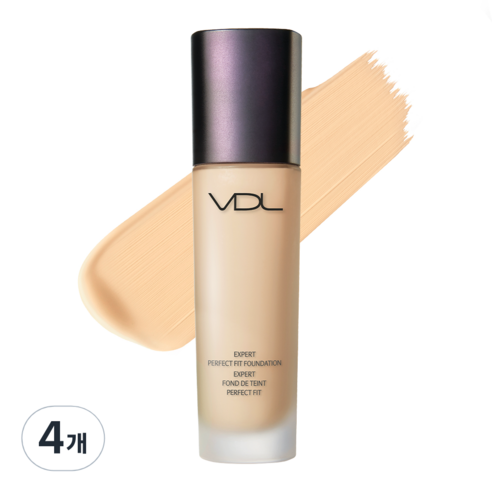 브이디엘 엑스퍼트 퍼펙트 핏 파운데이션 30ml, V02, 4개