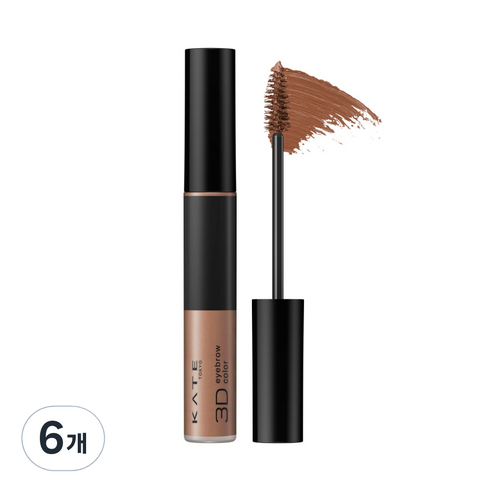 케이트 3D 아이브로우 컬러 N 6.3g, BR-6, 6개