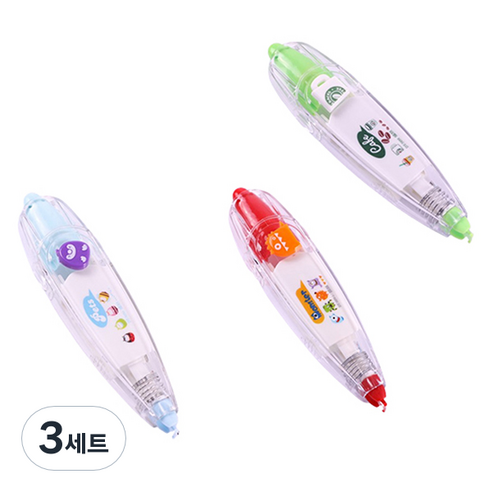 마켓감성 일기장식 교정 스티커 3종 세트, B, 3세트