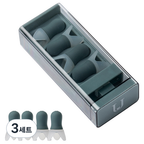 조인메이드 비행기 기압용 수면 귀마개, 3세트