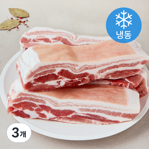 푸드랩플러스 독일산 오겹살 수육용 (냉동), 3개, 2kg