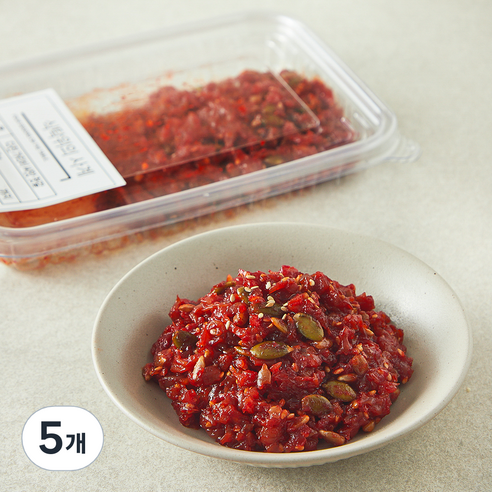 식탁위의사계 다진 가리비 씨앗 젓갈, 110g, 5개