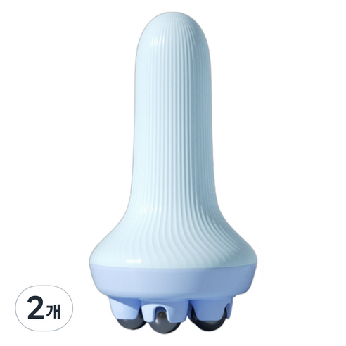 다정다감 핸디 마사지볼 롤러 온몸 지압 안마 용품, 블루, 2개