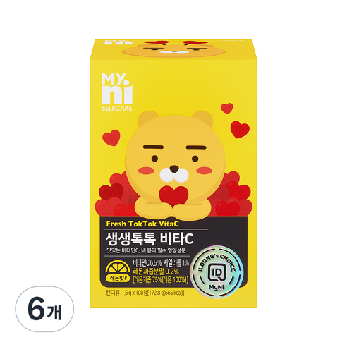 마이니 생생톡톡 비타C, 108정, 6개