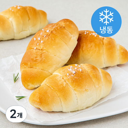 신라명과 무염버터로만든 버터 소금빵 (냉동), 75g, 4개입, 2개