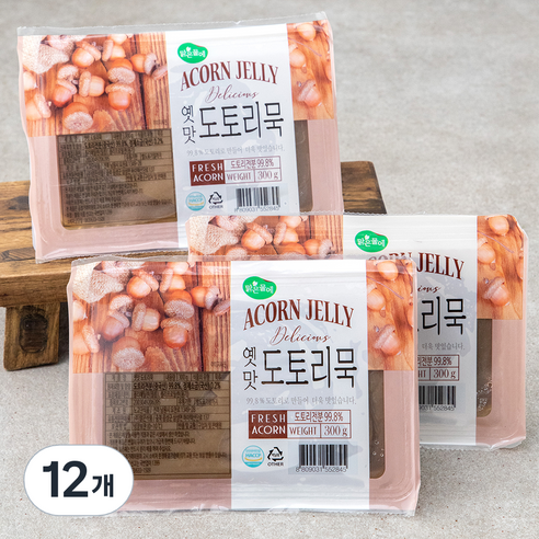 맑은물에 옛맛 도토리묵, 300g, 1개입, 12개