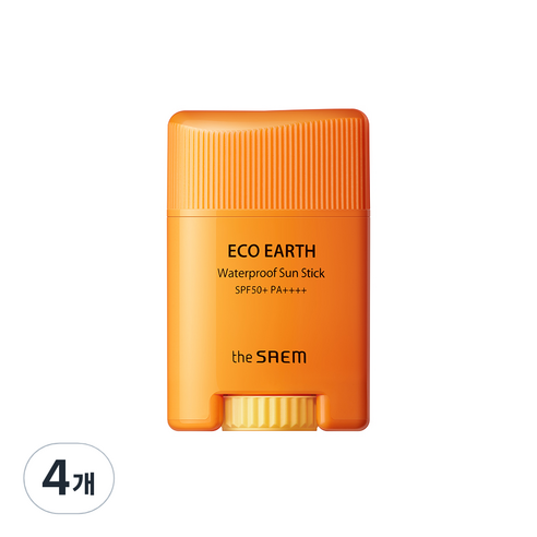 더샘 에코 어스 워터프루프 선 스틱 SPF50+ PA++++, 17g, 4개