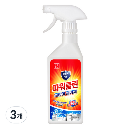 생활공식 파워클린 곰팡이 제거제, 3개, 500ml