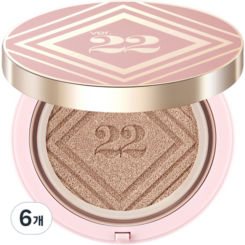 조성아22 씨앤티 대왕쿠션 25g SPF50+ PA++++, 01호 라이트 베이지, 6개