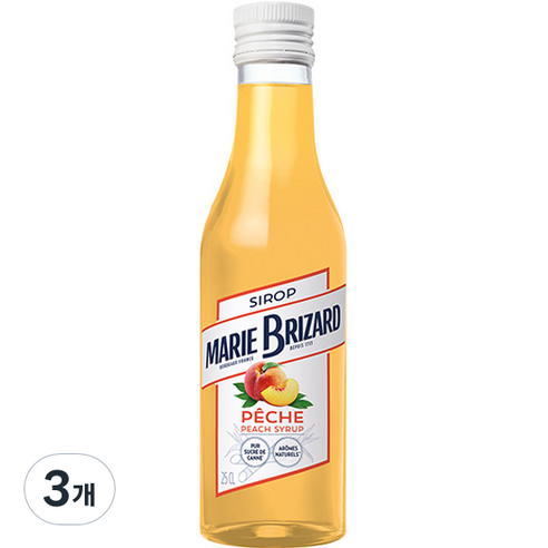마리브리자드 피치 시럽, 250ml, 3개