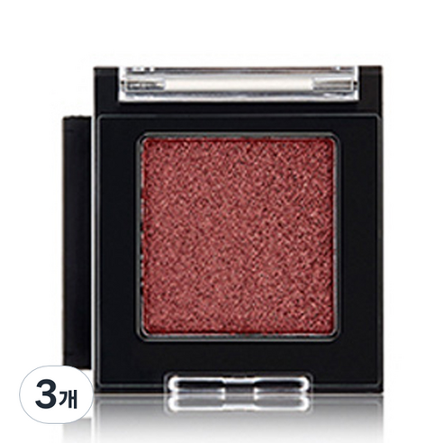 더페이스샵 모노 큐브 아이섀도우 쉬머 2.0g, RD02 벨벳 와인, 3개