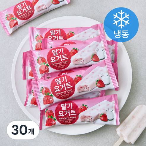 서주 딸기요거트바 (냉동), 30개, 1개입, 75ml