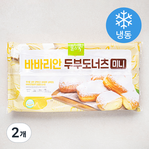 풀스쿡 바바리안 두부도너츠 미니 (냉동), 35g, 20개입, 2개