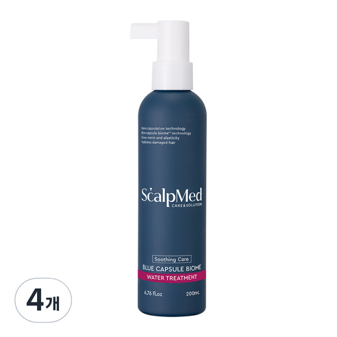 스칼프메드 블루캡슐 바이옴 워터 헤어트리트먼트, 4개, 200ml
