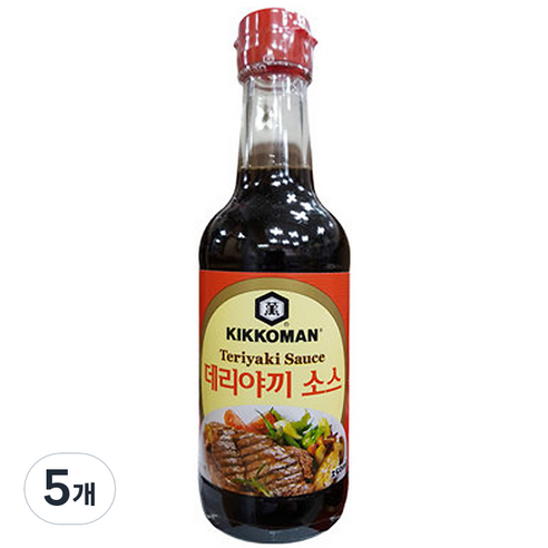 기꼬만 데리야끼 소스, 250ml, 5개