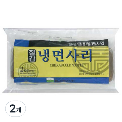 칠갑농산 냉면사리 식자재, 2kg, 2개