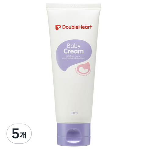 더블하트 베이비크림, 100ml, 5개