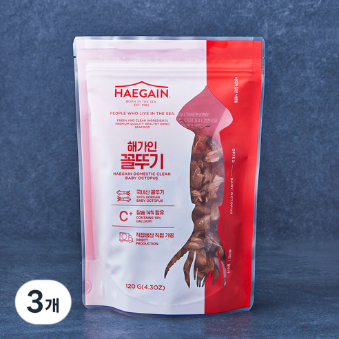해가인 건꼴뚜기 (냉장), 120g, 3개