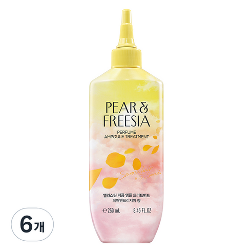 엘라스틴 퍼퓸 앰플 트리트먼트 페어 앤 프리지아향, 250ml, 6개