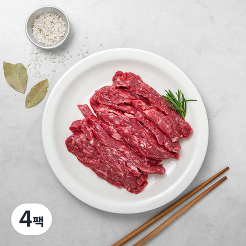 쉐프 파트너 호주산 와규 업진안살 구이용 (냉장), 300g, 4팩