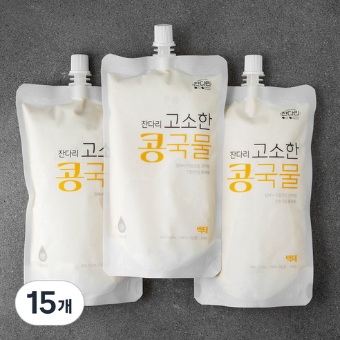 잔다리 고소한 콩국물, 340g, 15개