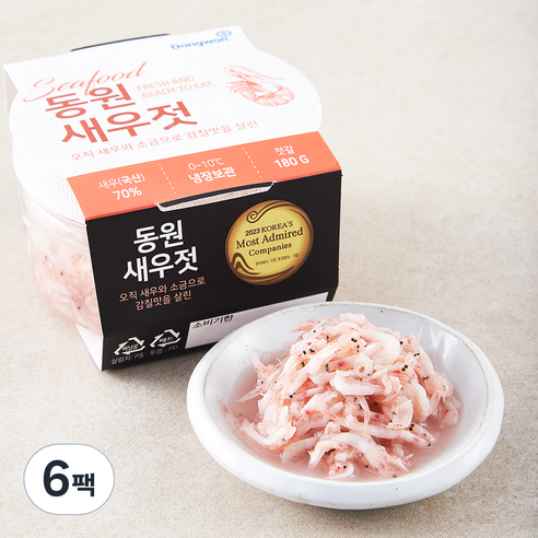 동원 새우젓, 180g, 6팩