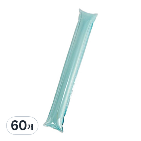마켓감성 무패턴 치어스 풍선막대, 스카이, 60개