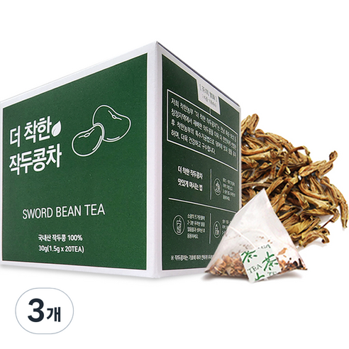 착한농부 더 착한 작두콩차, 30g, 20개입, 3개, 1.5g