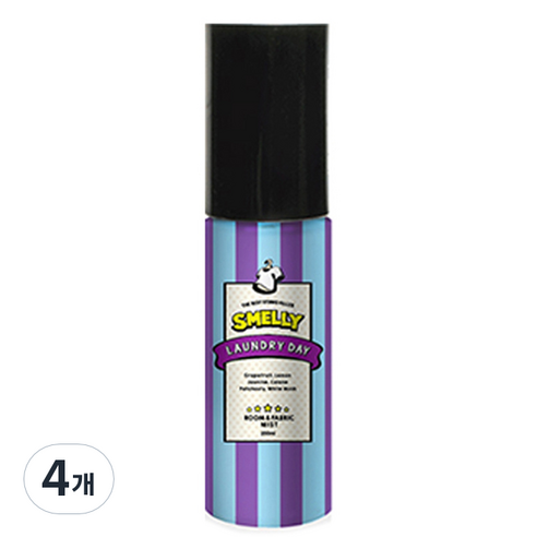 스멜리 룸앤패브릭 런드리데이, 55ml, 4개