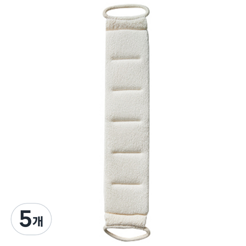 아이르 힐링 롱 바디 스크러버 11 x 72 cm, 스노우, 5개, 1개입