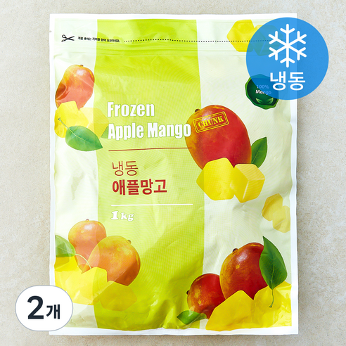 페루산 맥그로우앤마리 애플망고 (냉동), 2개, 1kg