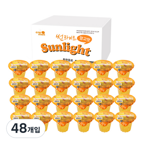 썬라이트 젤리푸딩 망고, 180g, 48개입