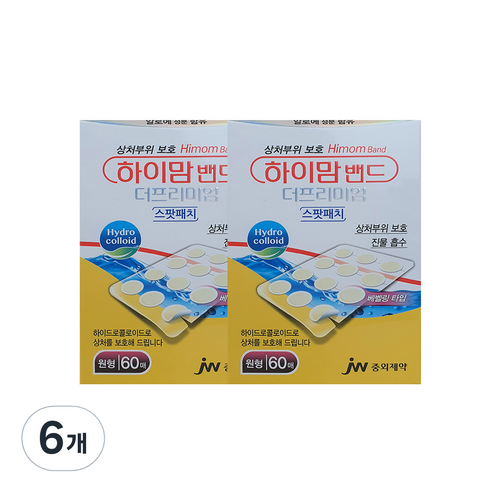 하이맘 밴드 더프리미엄 스팟패치 원형 60p, 6개
