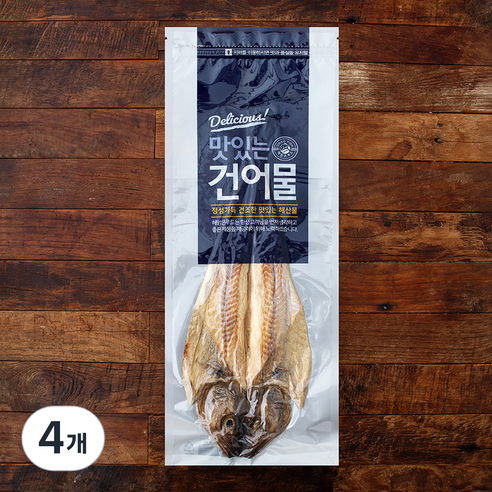 해맑은푸드 손질 황태포, 4개, 60g