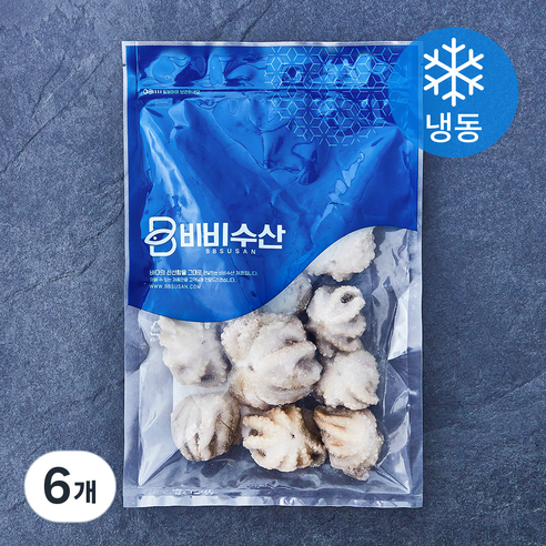 비비수산 살아있을때 얼린 주꾸미 (냉동), 6개, 300g(8~13마리)