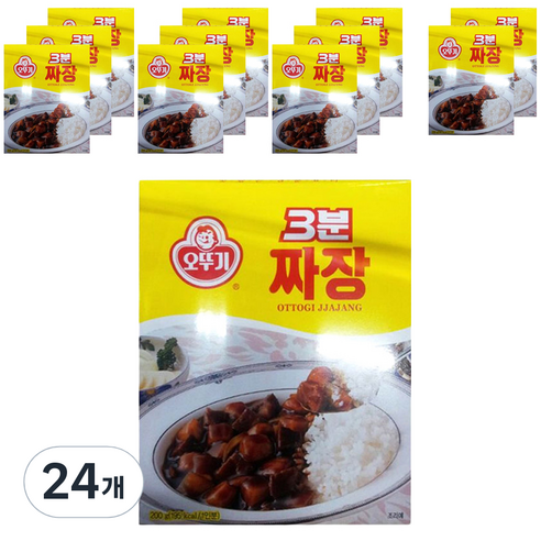 오뚜기 3분짜장, 200g, 24개