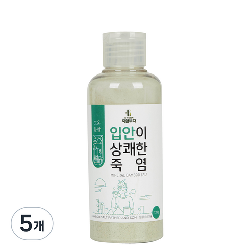 죽염부자 입안이 상쾌한 죽염, 120g, 5개