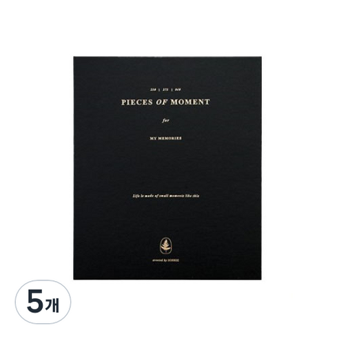 아이코닉 메모리바인더, 5개, 블랙