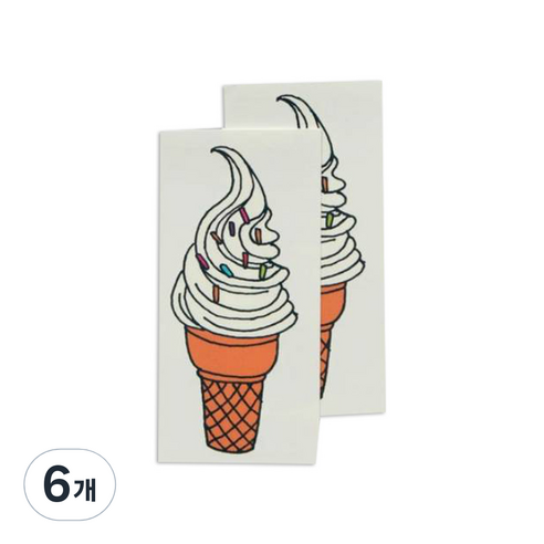 태틀리 타투 스티커, 소프트 서브, 6개