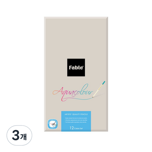 동아 파블수채색연필, 12색, 3개