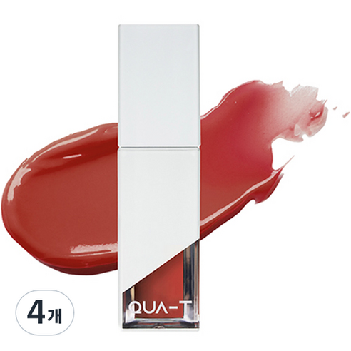 콰티 더 글라스 타투 틴트 4.9g, 8호 (포포리포), 4개