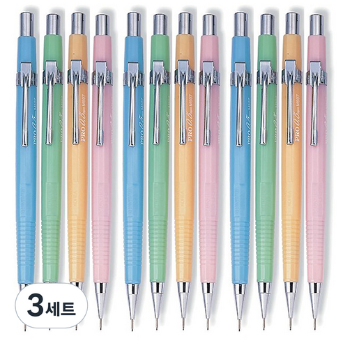 문화연필 제도 샤프 칼라 4종 x 3p 세트, 0.5mm, 3세트