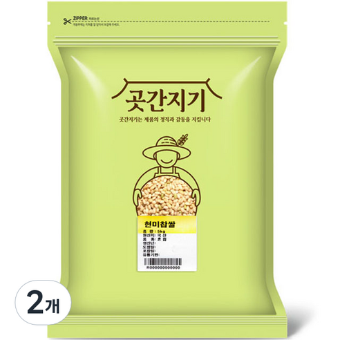 곳간지기 현미찹쌀, 5kg, 2개