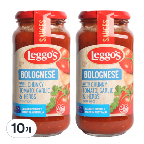 레고스 볼로네이즈 청키 파스타소스, 500g, 10개
