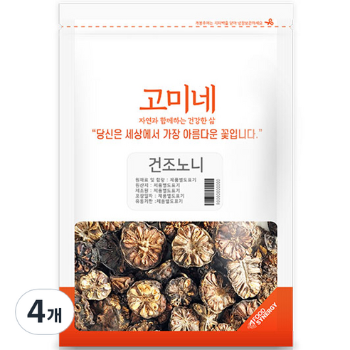 고미네 건조노니, 200g, 4개